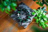  Chuỗi Mân Côi Đá Thạch Anh Mắt Hổ Xanh lá 