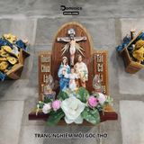  Bàn Thờ Công Giáo Tuyệt Đẹp Kích Thước Nhỏ Đầy Đủ Phụ Kiện Hoa + Đèn 