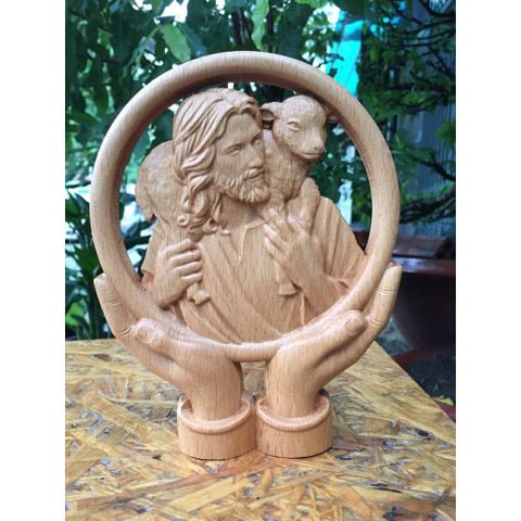  Phù Điêu Công Giáo Chúa Chiên Lành PD14 