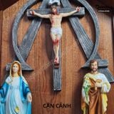  Bàn Thờ Công Giáo Tuyệt Đẹo Phù Hợp Mọi Không Gian Thờ Trọn Bộ Tượng + Hoa + Đèn 