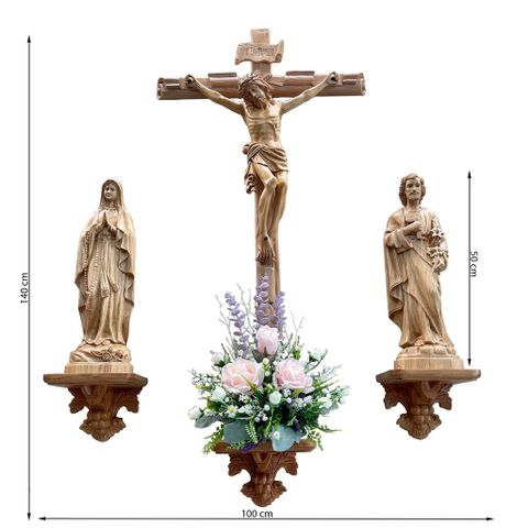  Bàn Thờ Công Giáo Tòa Gỗ Pơ Mu 01 