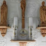  Nến, Đèn Cây Công Giáo Thon Thánh Giá Vàng (Giá sỉ) 