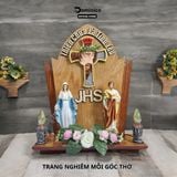  Bộ Bàn Thờ Đầy Đủ Phụ Kiện Hoa, Đèn, 3 Đấng Tuyệt Đẹp Phù Hợp lắp Đặt Mọi Không Gian 