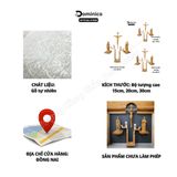  Bộ Tượng Công Giáo 3 Đấng Gỗ Tự Nhiên Hàng Kĩ Sắc Nét 15cm, 20cm, 30cm 