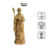  Tượng Công Giáo Thánh Giuse Gỗ Tự Nhiên Hàng Kĩ Sắc Nét Tuyệt Đẹp 
