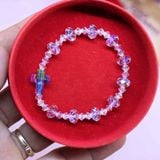  Chuỗi Mân Côi Pha Lê Swarovski Hạt Bánh 