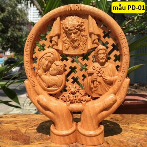  Phù Điêu Công Giáo Gia Đình Thánh Gia PD01 