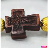  Charm thánh Giá xâu chuỗi mân côi gỗ CNC chịu nạn 