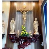  Bàn Thờ Công Giáo Tòa Gỗ Trắc Đỏ 01 