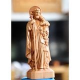  Tượng Gỗ Công Giáo Thánh Giuse Bế Chúa NL 