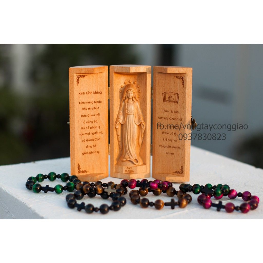  Bộ Bàn Thờ Mini Gỗ tiện lợi - Đức Mẹ Ban Ơn 