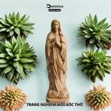  Tượng Công Giáo Đức Mẹ Maria Lộ Đức Gỗ Tự Nhiên Hàng Nặng Tay Bền Đẹp 