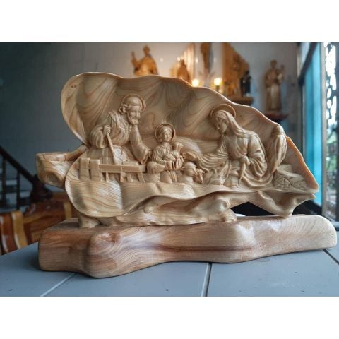  Tranh Gỗ Gia đình Thanh Gia Chiếc Lá NL 