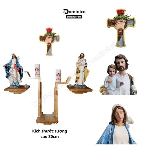  Bộ Bàn Thờ Công Giáo Chất Liệu Composite Cổ Điển Tuyệt Đẹp Kích Thước Phù Hợp Mọi Không Gian Thờ 