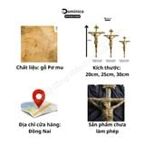  Tượng Gỗ Công Giáo Chúa Giêsu Chịu Nạn Gỗ Tự Nhiên Hàng Kĩ Sắc Nét (Kèm Thánh Giá) Nhiều Kích Cỡ 