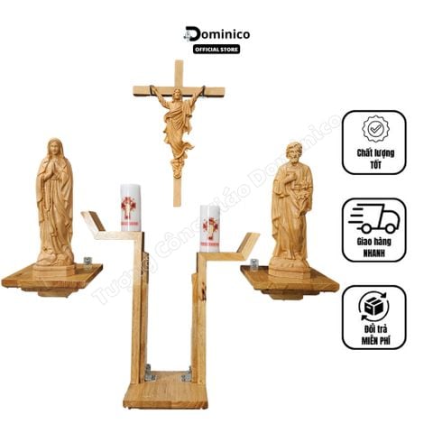  Bộ Tượng Thờ Chúa Phục Sinh Gỗ Tự Nhiên Bền Đẹp Tôn Nghiêm Không Gian Thờ Phượng 