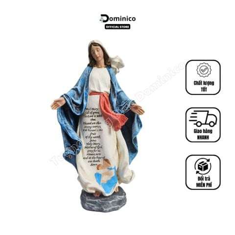  Tượng Công Giáo Composite Cao Cấp Đức Mẹ Ban Ơn Nhiều Kích Cỡ Lựa Chọn 
