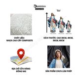  Tượng Công Giáo Composite Cao Cấp Đức Mẹ Ban Ơn Nhiều Kích Cỡ Lựa Chọn 