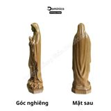  Tượng Công Giáo Đức Mẹ Lộ Đức Gỗ Tự Nhiên Hàng Kỹ Sắc Nét Nhiều Kích Thước 