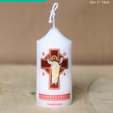  NẾN, ĐÈN CẦY CÔNG GIÁO CAO CẤP KÍCH THƯỚC 5x10cm 