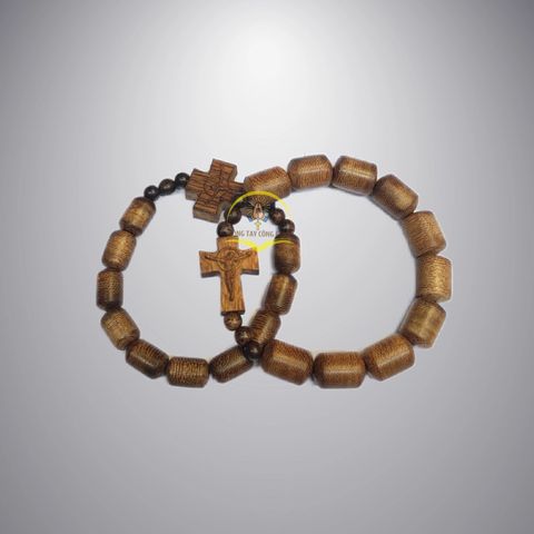  Chuỗi Mân Côi Gỗ Trầm Hương Tốc Hạt Lu 