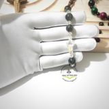 Chuỗi Mân Côi Đá Thạch Anh Tóc Xanh Mix Pha Lê 
