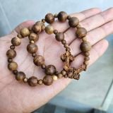  Chuỗi Mân Côi Trầm Hương Tự Nhiên 10 Hạt Tròn 