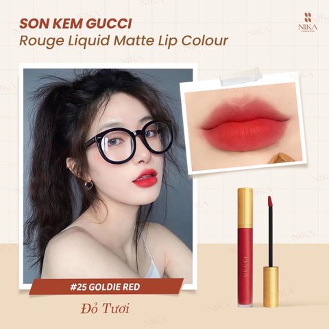 Son Kem Gucci Rouge A Leveres Liquide Mat 6.5Ml