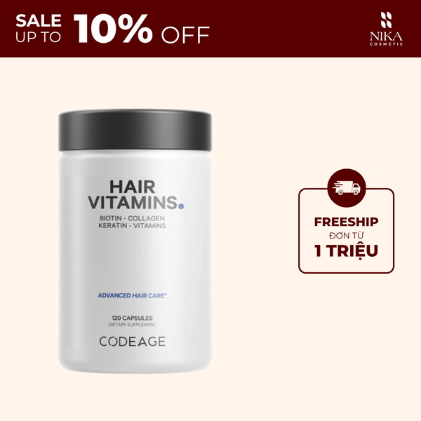 Viên Uống Kích Thích Mọc Tóc Codeage Vitamins Hair 120V