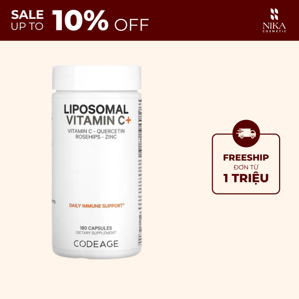 Viên Uống Codeage Vitamins Liposomal Vitamin C+ 180V