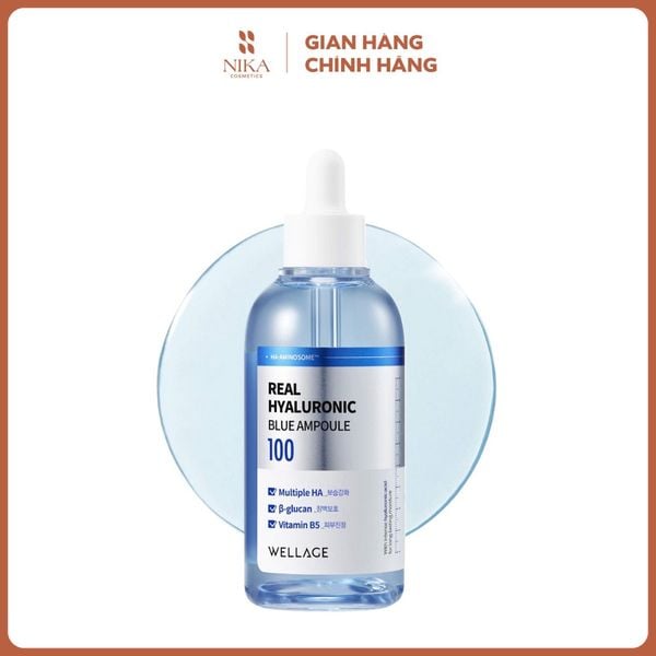 Serum Wellage Real Hyaluronic Blue Ampoule 75Ml