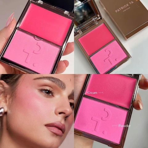 Phấn Má Hồng Patrick Ta Double Take Creme & Powder Blush