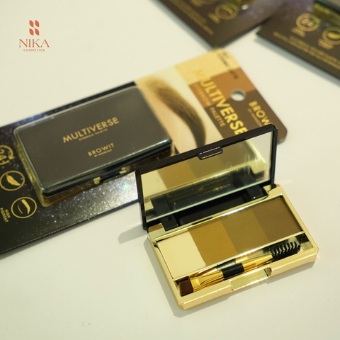 Bột Kẻ Mày Nongchat Multiverse Eyebrow Palette 4 Ô 4G