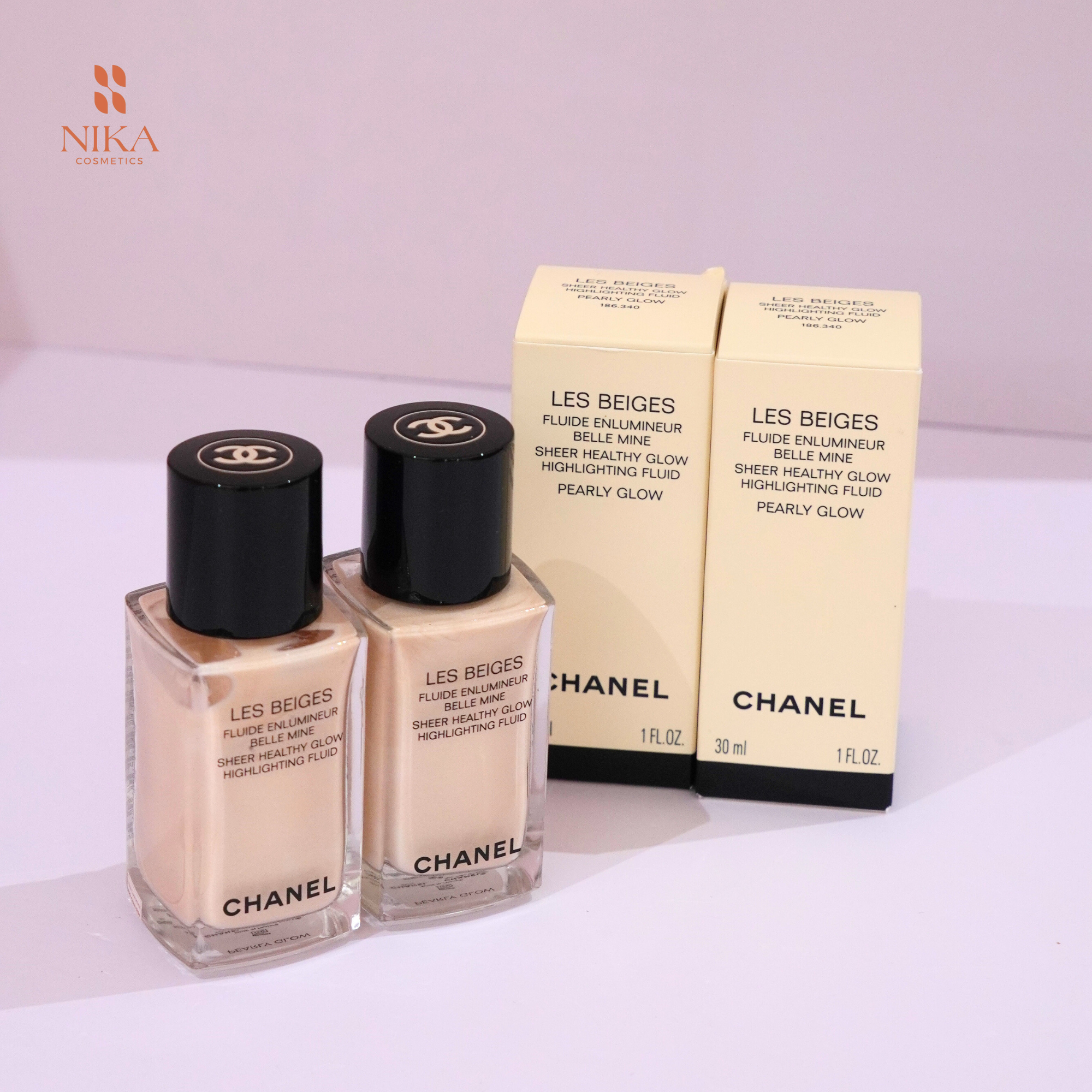 Kem lót có nhũ Chanel Les Beiges Sheer Healthy Glow Highlighting Fluid –  Nika Cosmetics
