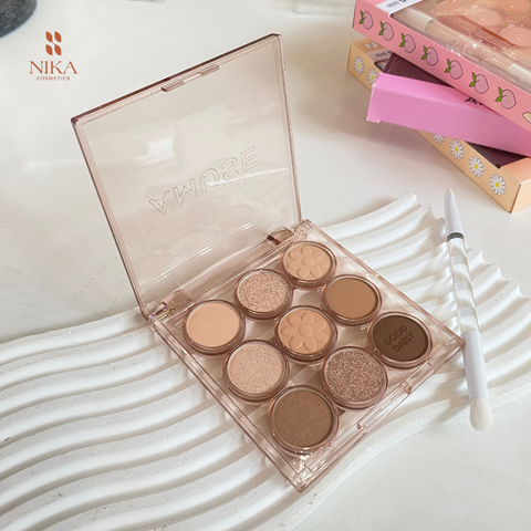 Bảng Mắt Amuse Eye Color Dual Brush 9 Ô