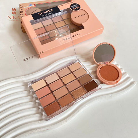 Bảng Mắt Wakemake Soft Blurring Eye Palette Special Set 16 Ô 14G