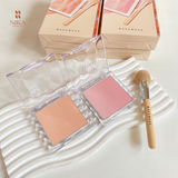 Phấn Má Hồng Wakemake Mix Blurring Volume Blush Flat Cheek Brush Special Set 9.5G