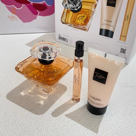 Set Nước Hoa Lancome Tresor 100Ml + 10Ml + Body Lotion 50Ml