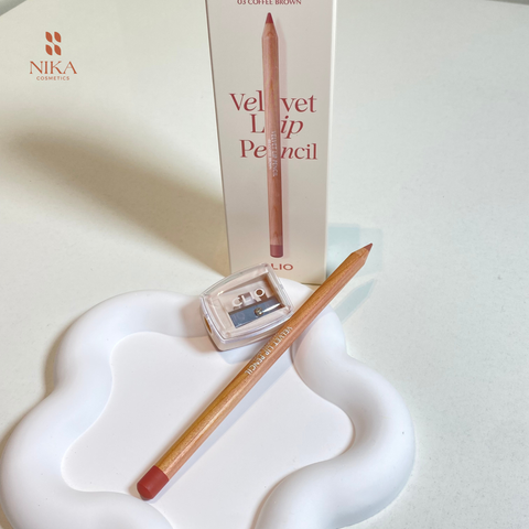 Chì kẻ viền môi Clio Velvet Lip Pencil + Gọt chì 1.45G