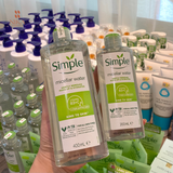 Tẩy Trang Simple Micellar Water Gently Removes Make Up & Hydrates