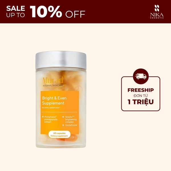Viên Uống Chống Nắng Murad Bright & Even Supplement 60V