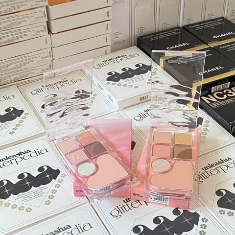 Bảng Phấn Mắt + Má Hồng Romand Bare Layer Palette 14G