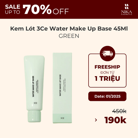 Kem Lót 3Ce Water Make Up Base 45Ml
