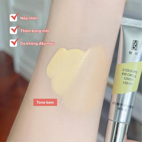 Che Khuyết Điểm Mắt ZFC 2 Colours Eye Circle Cover Liquid 10G