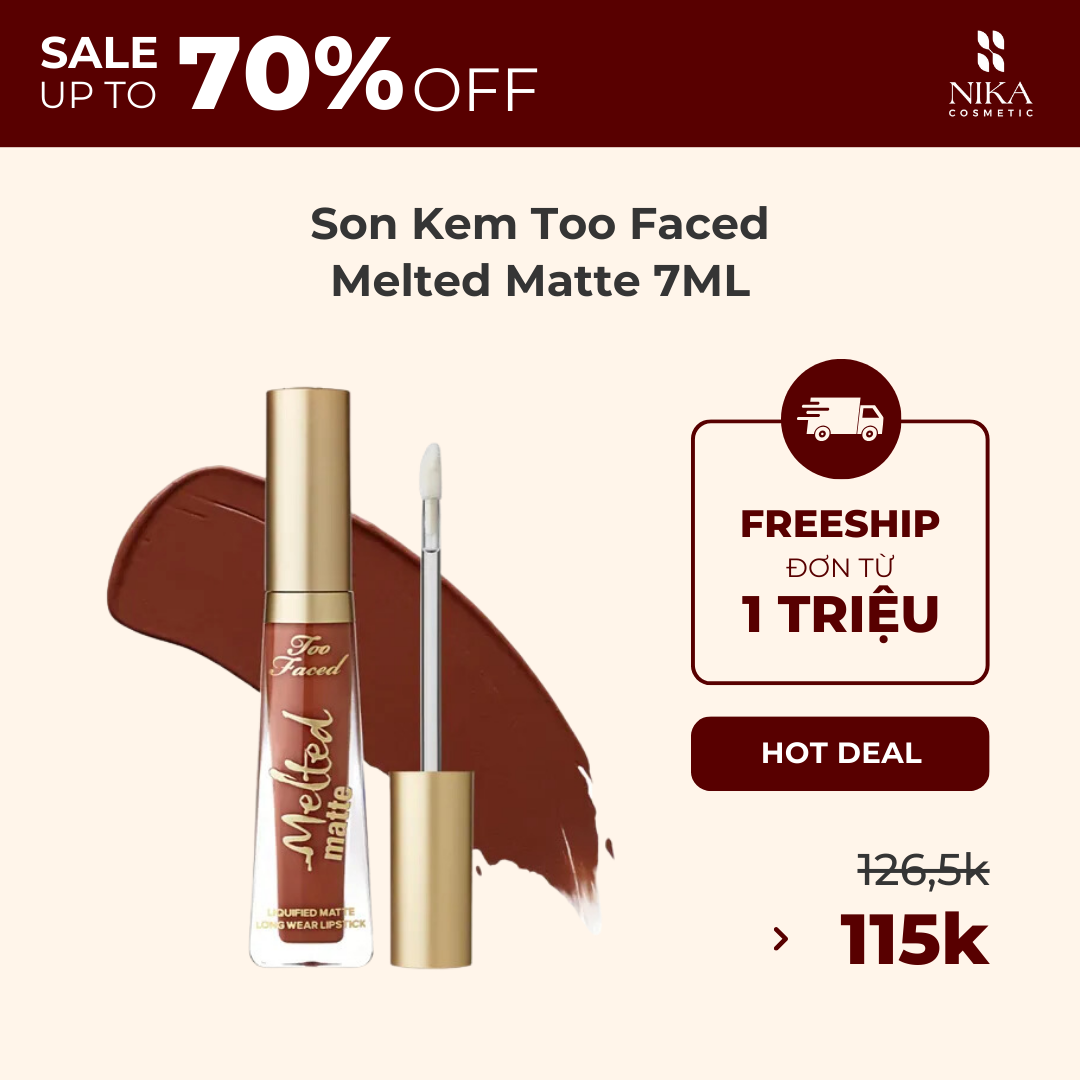 Son Kem Too Faced Melted Matte 7ML