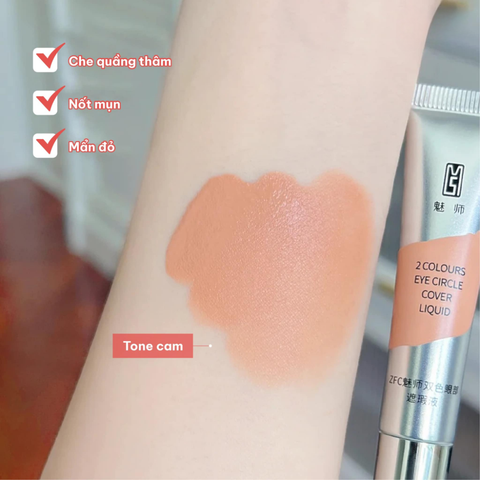 Che Khuyết Điểm Mắt ZFC 2 Colours Eye Circle Cover Liquid 10G