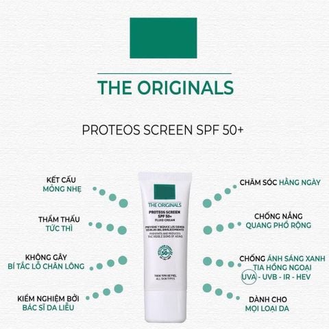 Kem Chống Nắng Martiderm The Originals Proteos Screen Spf50+ Fluid Cream 40Ml