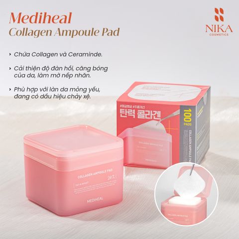 Toner Pad Mediheal Ampoule Pad 100 Pads