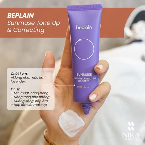 Kem Chống Nắng Beplain Sunmuse Tone Up & Correcting Sunscreen 50Ml