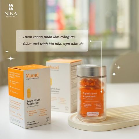 Viên Uống Chống Nắng Murad Bright & Even Supplement 60V
